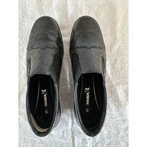 Romika Shoes Womens Sz 40‎ Black Leather Casual Loafers Comfort Slip On